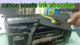 canon waste ink absorber how to clean canon printer ink absorber [upl. by Eimile]