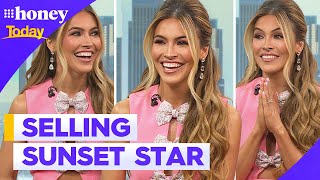 Selling Sunset star Chrishell Stause down under for a special cause  9Honey [upl. by Wallraff652]