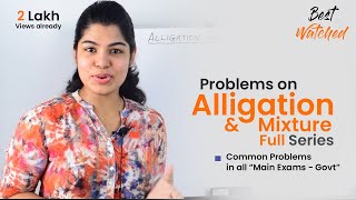 Alligation and Mixture Problems on Alligation and Mixture Full series Learn maths StayHome [upl. by Evaleen]