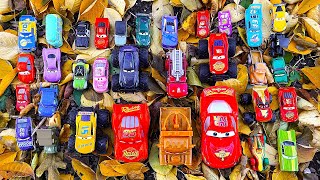 Im Looking Pixar Cars in the Autumn Forest  Lightning McQueen Mater Chick Hicks King Dinoco [upl. by Mccahill]