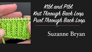 How to Ktbl and Ptbl  Knit through back loop amp Purl through back loop [upl. by Aivull]