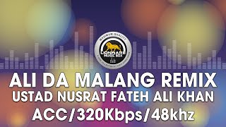 Ali Da Malang Remix  Ustad Nusrat Fateh Ali Khan [upl. by Ellenehs148]