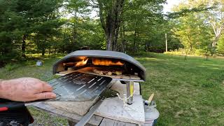 Pepperoni Pizza baking in Ooni Koda 16 Pizza Oven [upl. by Rechaba476]