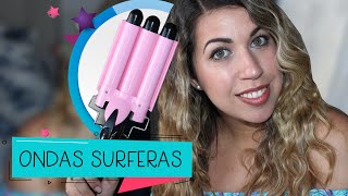 COMO HACER ONDAS CON EL RIZADOR DE TRES TUBOS  TENACILLAS  BUCLUEADORA  HOW TO CURL YOUR HAIR [upl. by Kipp]