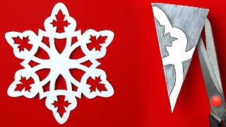 Paper snowflakes Easy Paper Snowflake making How to cut snowflakes out of paper [upl. by Franz]