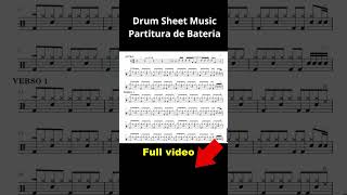 Caribbean Queen  Billy Ocean drumsheetmusic drums partitura bateria music [upl. by Daffodil]