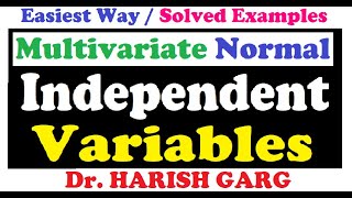 Independent Random Variables  Uncorrelated Random variables Solved Examples [upl. by Adnoraj]