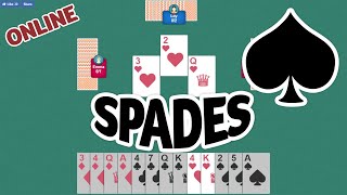 Spades online  Free card game [upl. by Carpet]