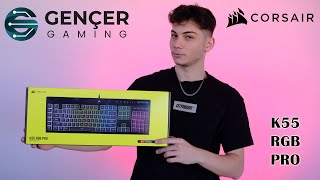 Aradığınız Klavye Bu Olabilir Mi   CORSAIR K55 RGB PRO İncelemesi [upl. by Elston]