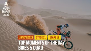 Bikes and Quads Top moments  Stage 11  Dakar2023 [upl. by Tynan248]