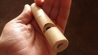 Make a wood whistle in five minutes [upl. by Aronson]