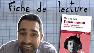 Fiche de lecture  Lenracinement  Simone Weil [upl. by Wagoner]