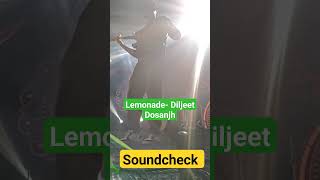 Lemonade  Diljeet Dosanjh Bass Guitar Soundcheck [upl. by Sparkie727]