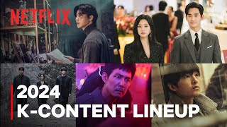 Korean shows and movies coming to Netflix in 2024  KContent Lineup ENG SUB [upl. by Dalli373]