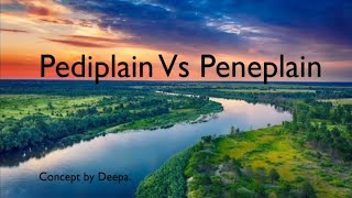 Pediplain Vs Peneplain  Geomorphology  Physical Geography  Geography  Concept [upl. by Maccarone]