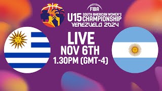 Uruguay v Argentina  Full Basketball Game  South American U15 Womens Championship 2024 [upl. by Mintz]