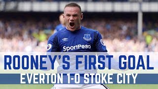 WAYNE ROONEYS FIRST COMPETITIVE EVERTON GOAL SINCE 2004 [upl. by Reifinnej]