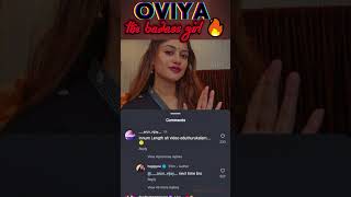 oviya badass reply about her leaked video issue oviyahelen [upl. by Henni]