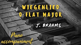 Wiegenlied op 49 n4 KARAOKE  Piano accompaniment J Brahms [upl. by Dmitri]