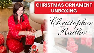 Christopher Radko CHRISTMAS Ornaments UNBOXING [upl. by Sila612]