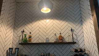 How to Herringbone Tile DIY TIPS [upl. by Nosneb677]