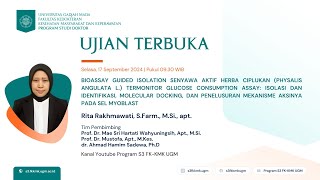 Ujian Terbuka atas nama Rita Rakhmawati SFarm MSi apt [upl. by Catina208]