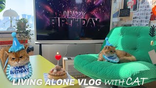 vlog한살 생일에 삐진 소금이🐈 집사만 신난 생일파티😍귀여움 폭발주의 도시농장 구독자 공구🍎🍠 [upl. by Nitniuq]