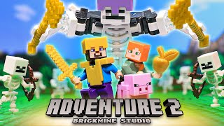 Minecraft Adventure 2  Golden Apple Adventure Time  LEGO Minecraft Animation [upl. by Pelligrini]