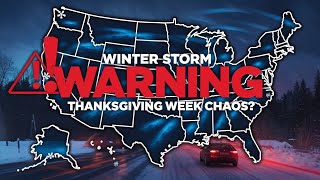 Forecasts warn of possible winter storms across US during Thanksgiving week [upl. by Bullivant]