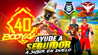 ASI LLEGUE a 40 RACHAS EN DUELO DE ESCUDRA EN Free Fire😨 [upl. by Dumond]