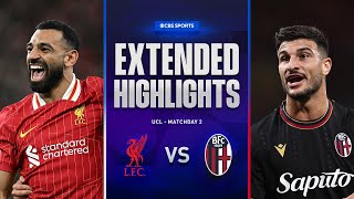 Liverpool vs Bologna Extended Highlights  UCL League Phase MD 2  CBS Sports Golazo [upl. by Arrek732]