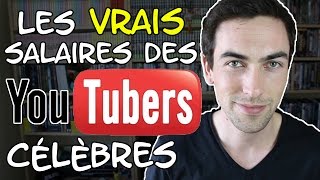 Les vrais salaires des YouTubers célèbres [upl. by Einna]