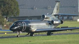 FALCON7X N848BC LANDING AT FARNBOROUGH AIRPORTEGLF 5112023 [upl. by Farrell]