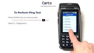 How To Perform Ping Test to Test Connectivity to Network on Ingenico Desk 5000Move 5000 Terminal [upl. by Llehcor]