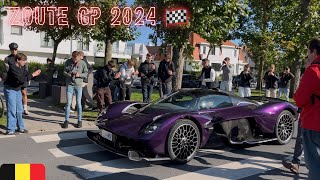 Zoute GP 2024  Carspotting pendant le grand prix du Zoute Chiron SS Valkyries F40 SLR… [upl. by Narhem]