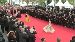 Stars attend second day of Cannes film festival [upl. by Miah29]