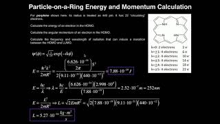 ParticleonaRing Example 2 Calculate Energy Wavelength and Momentum [upl. by Keeton884]