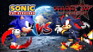 Sonic VS Shadow  Sprite Animation Full Version [upl. by Enirehs373]