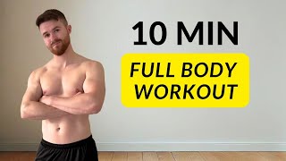 10 MIN BEGINNER FULL BODY WORKOUT no equipment [upl. by Teews]