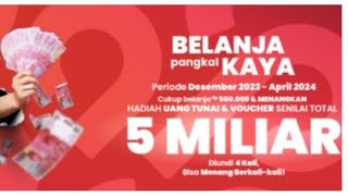 CARA IKUTAN PROMO MATAHARI BELANJA PANGKAL KAYA 5 MILIAR [upl. by Tshombe]