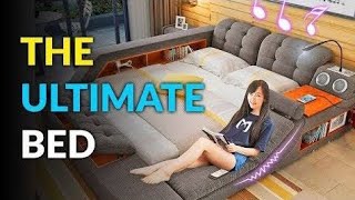 Diy multifunctional smart bedbed designmaanclips bed furniture woodworking diy [upl. by Ollopa]