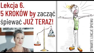 Lekcja Śpiewu 6 Jak śpiewać 5 kroków by zacząć śpiewać już teraz [upl. by Ynattirb]