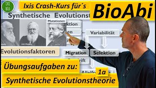 Synthetische Evolutionstheorie 1a  Anwendungsaufgaben zur Vorbereitung aufs Abitur Teil A [upl. by Oguh796]