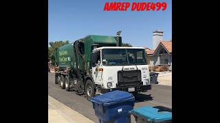 Autocar Amrep 106334 Collecting Trash garbage automobile trucking wastemanagement shorts [upl. by Sturges]