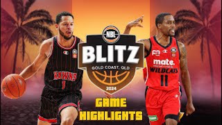 Illawarra Hawks Vs Perth Wildcats NBL Blitz 2024 Game Highlights [upl. by Minnnie]