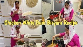 Delicious White Chicken Dum Biryani Recipe by Dipika Kakkar Ibrahim👌 Chicken White Dum Biryani🥰 [upl. by Kern359]