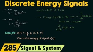 Discrete Time Energy Signals [upl. by Eimme]