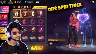 emote royal  free fire new event  luck royal [upl. by Esinyt332]