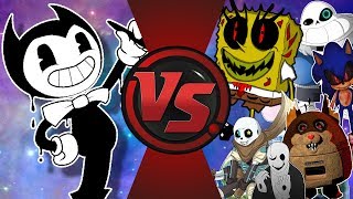 Bendy and The Ink Machine VS CreepyPasta Undertale Spongebob amp Memes Bendy Animation [upl. by Obola76]