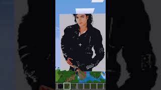 Michael Jackson Minecraft Pixel art Shorts [upl. by Otreblada]